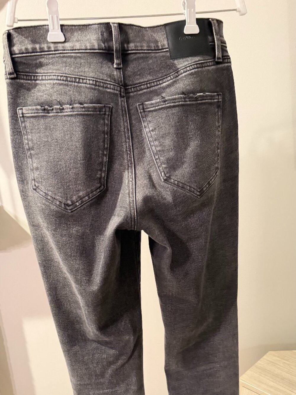 Washed Black Skyscraper Bootcut Jeans